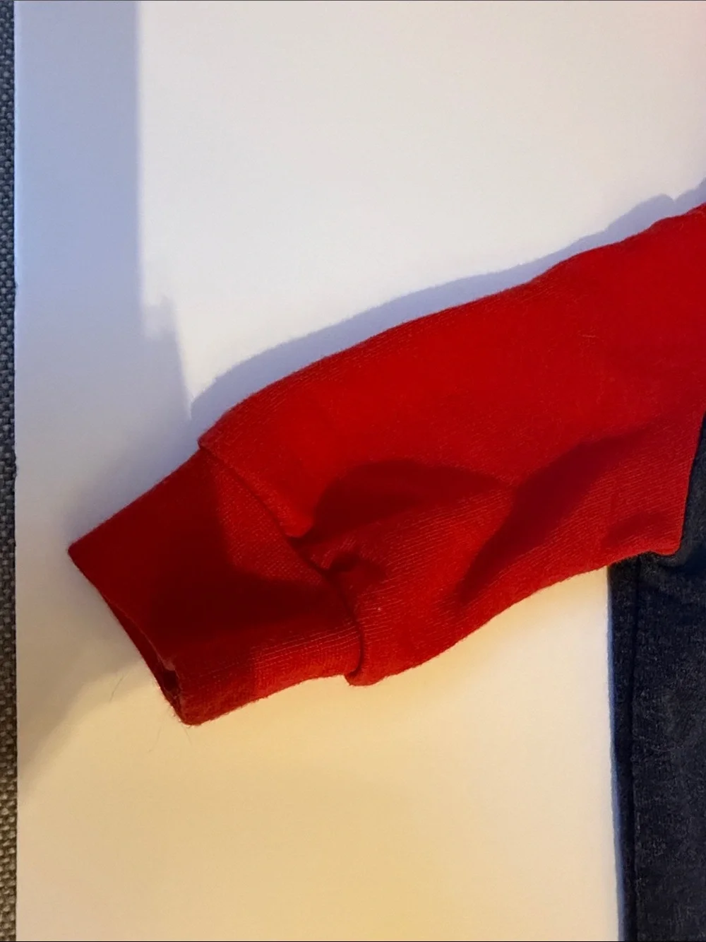 Converse Red and Navy Hooded One-Piece Bodysuit